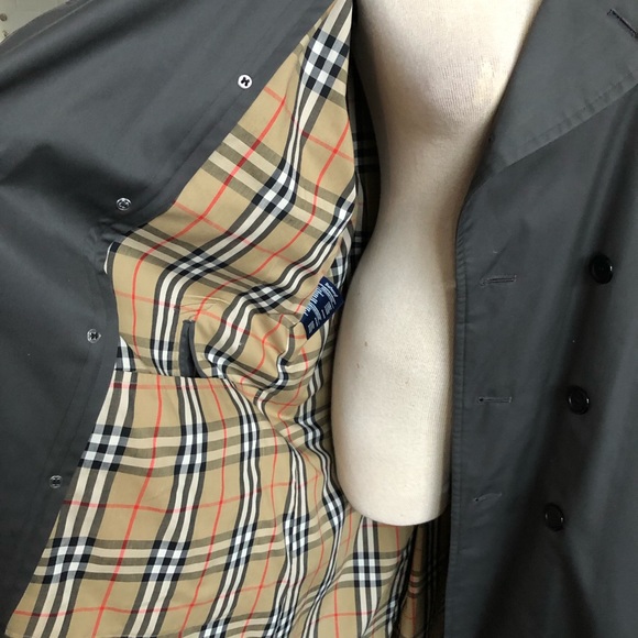 Vintage Grey Burberry Coat 42 Regular